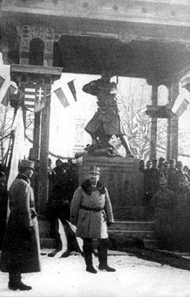 A Vasszékely avatása 1917. december 8-án •  Fotó: Forrás: Civilek az Örökségért Mozgalom