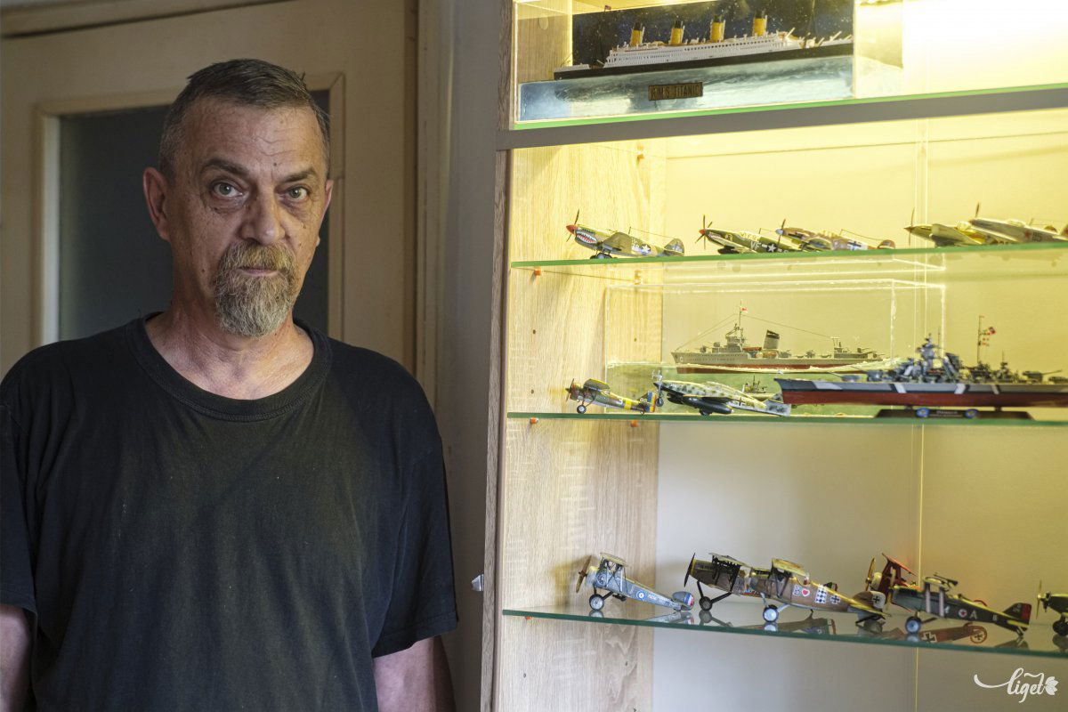 Princz Károly: a modellezéssel jól lekötöttem magam, teljesen más világba kerülök ilyenkor •  Fotó: Veres Nándor