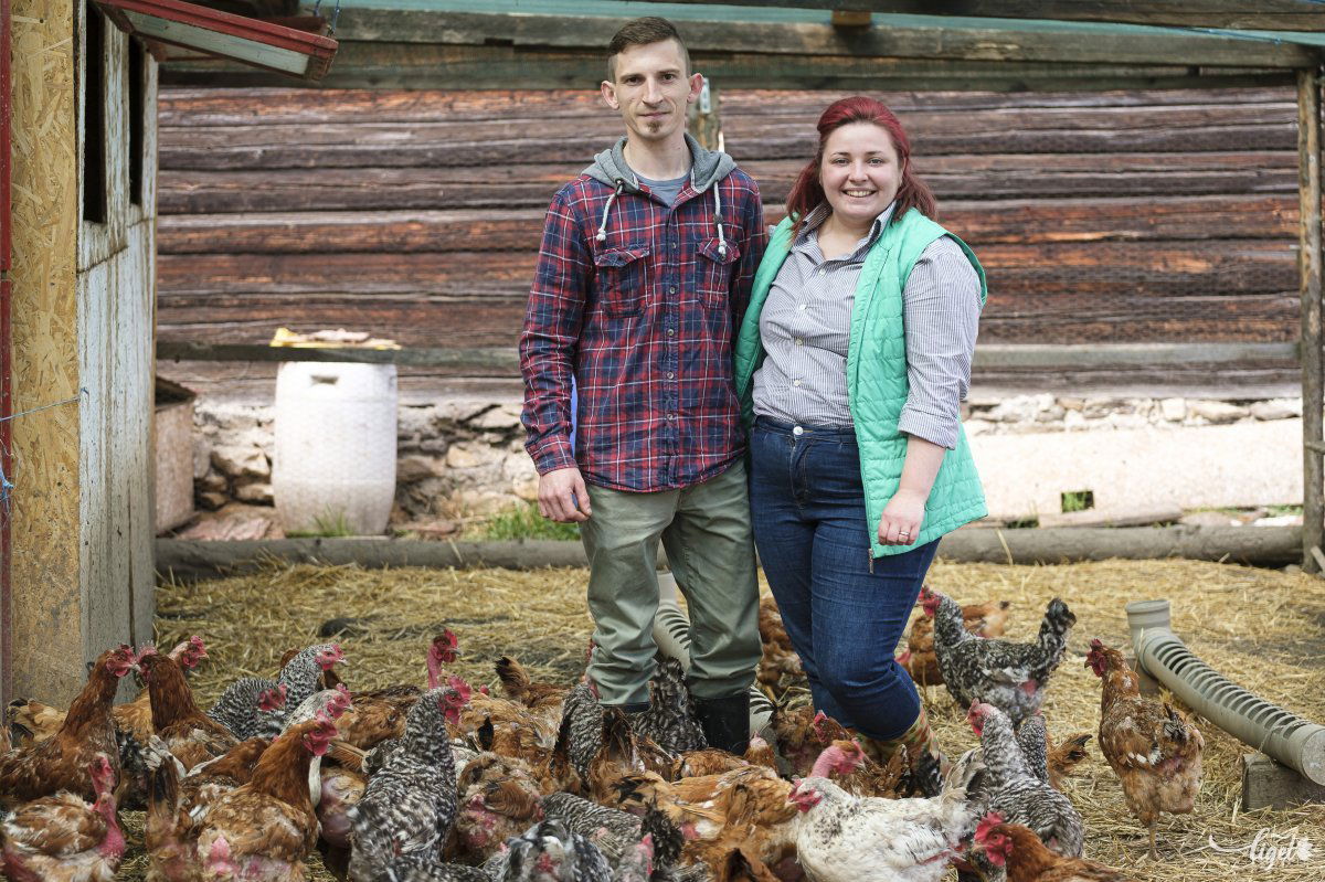 Kurkó Timi és Norbi, a Szapora farm megálmodói •  Fotó: Veres Nándor