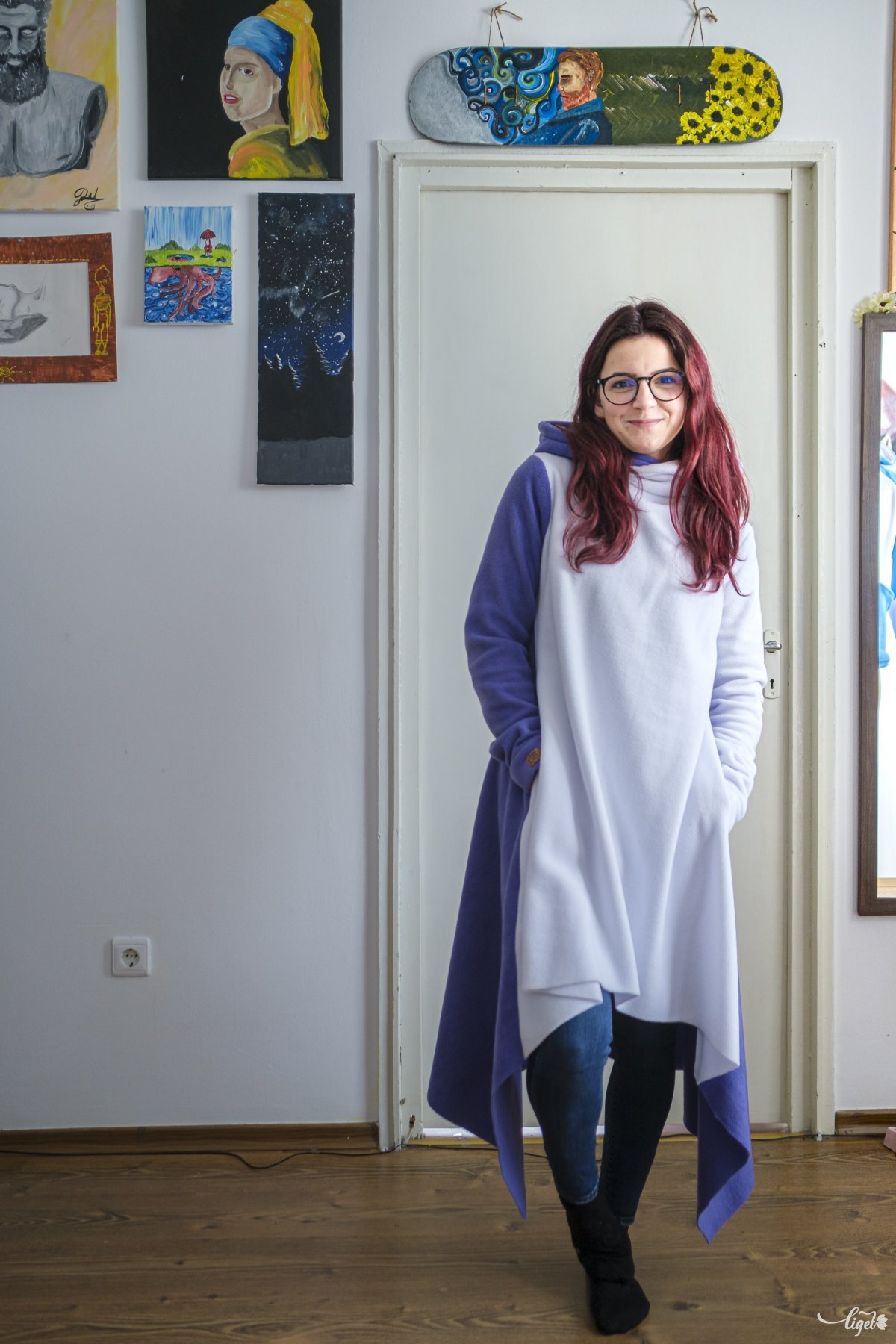 Szigeti Bíborka Szidónia egyedi ruhákat szeretett volna varrni. Sikerült •  Fotó: Veres Nándor