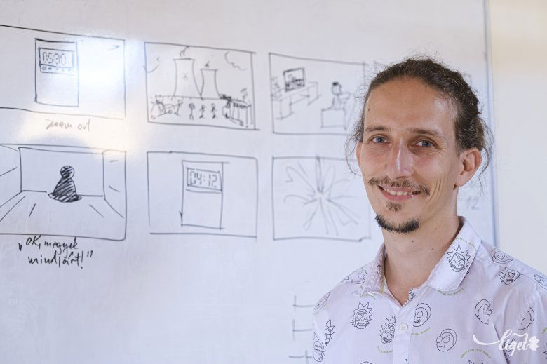 Kreatív és türelmes embereket szólít meg az animáció készítés, olyanokat akik szeretnek elmerülni a kreatív folyamatokban - mondja Hátszegi Zsolt •  Fotó: Veres Nándor