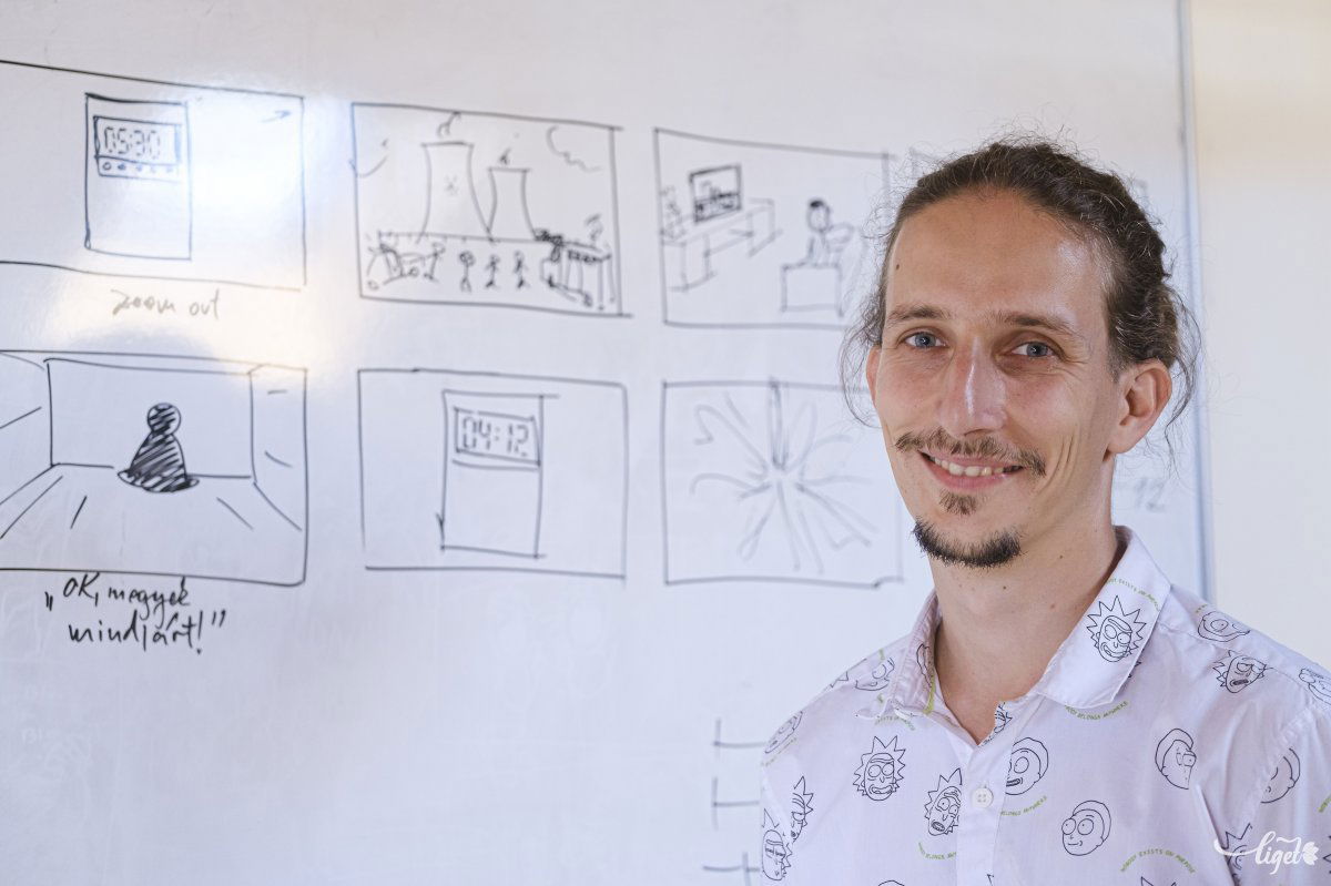 Kreatív és türelmes embereket szólít meg az animáció készítés, olyanokat akik szeretnek elmerülni a kreatív folyamatokban - mondja Hátszegi Zsolt •  Fotó: Veres Nándor