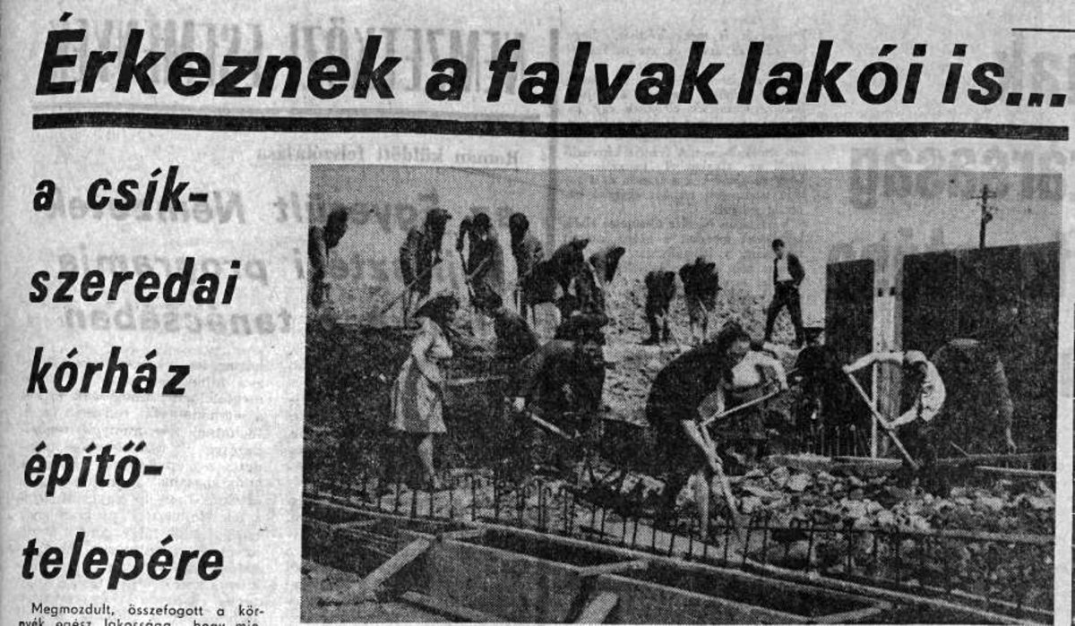 Hargita, 1970. május 16. •  Fotó: Forrás: a Csíkszeredai Megyei Sürgősségi Kórház gyűjtése