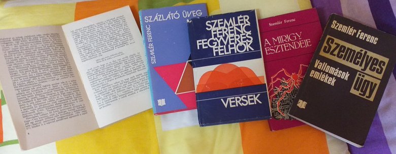 Regények, versek, memoárok – néhány darab a Szemlér-életműből •  Fotó: Katona Zoltán