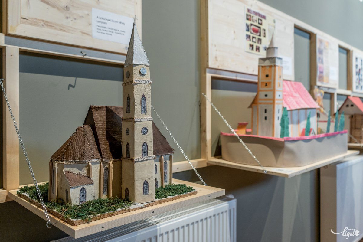 A Cselekvő iskola játék keretében készített makettek •  Fotó: Pinti Attila