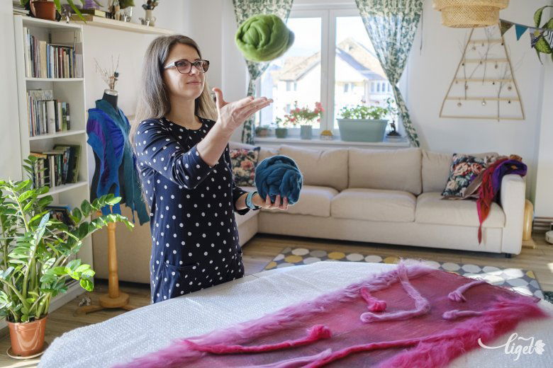 Ilyen a színes merinó  gyapjú •  Fotó: Veres Nándor