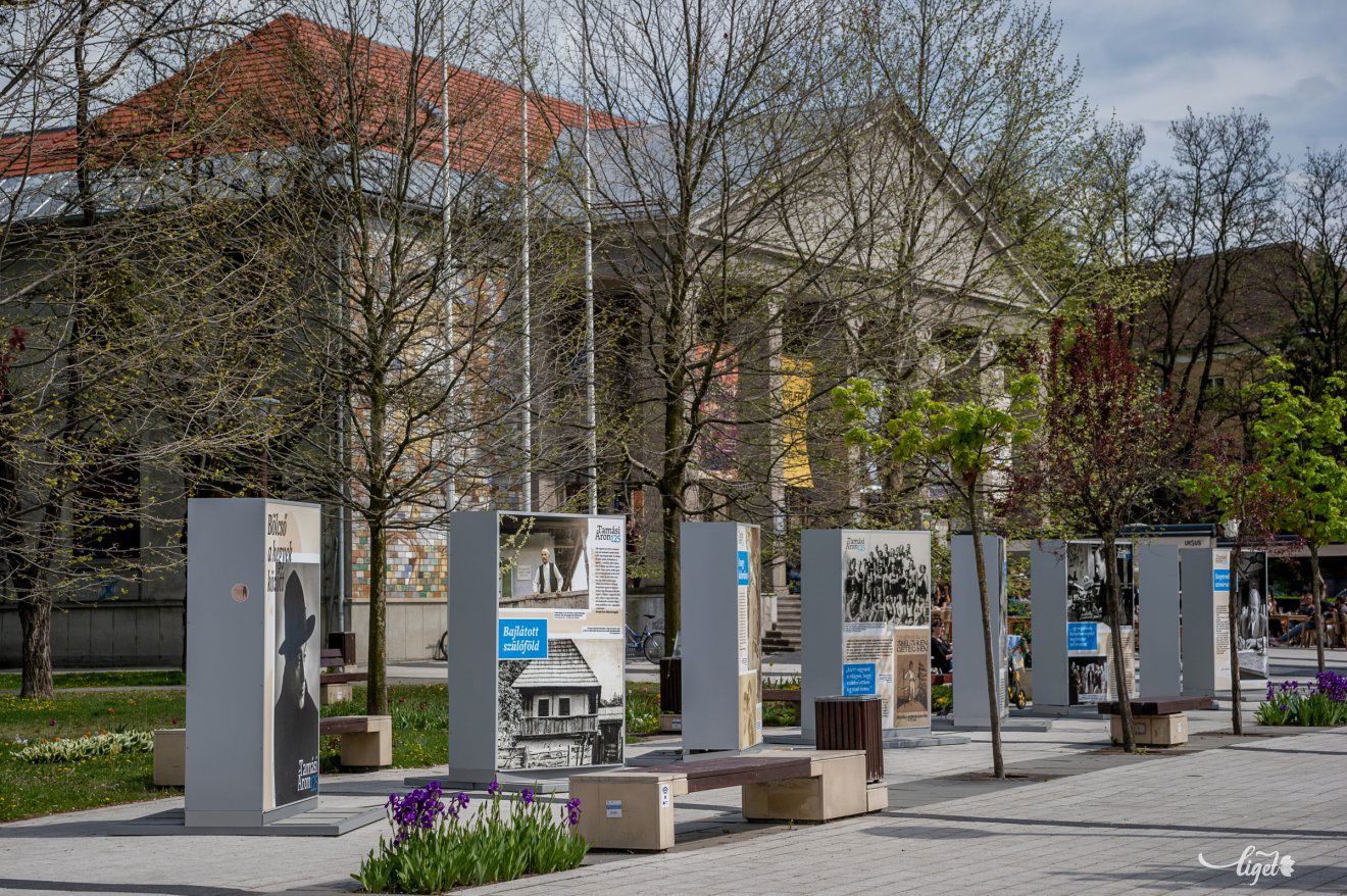 A csíkszeredai promenádon tekinthető meg a kiállítás •  Fotó: Pinti Attila