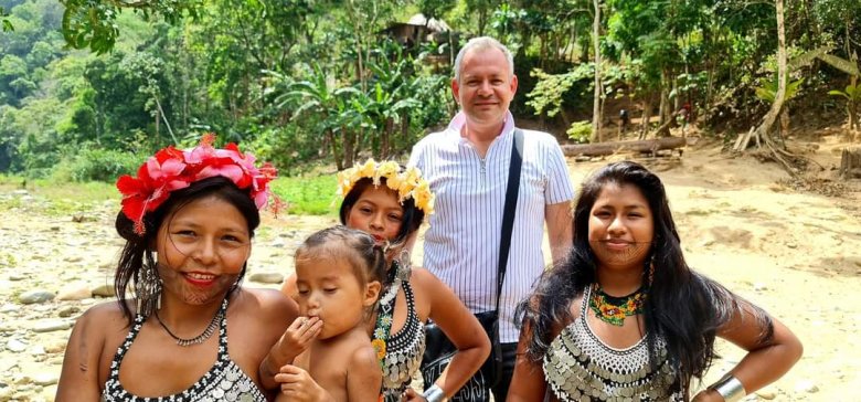 Panamában, az Embera indián faluban •  Fotó: Kelemen Barna archívuma