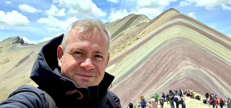 Peruban Szivárvány-hegyen,  5200 méter magasságban •  Fotó: Kelemen Barna archívuma