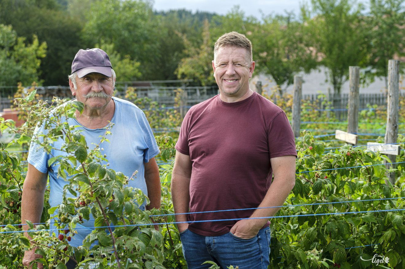 Apa és fia a Málnaligetben •  Fotó: Veres Nándor