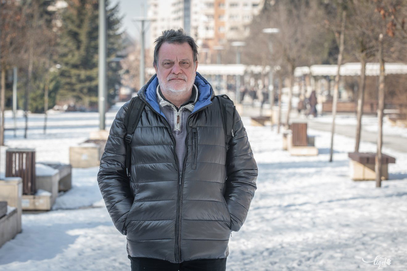 Mohácsi János, a darab rendezője •  Fotó: Pinti Attila