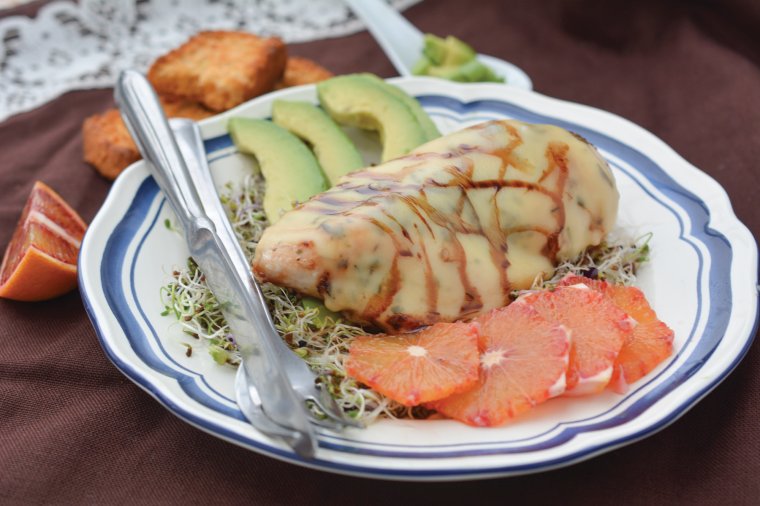 Csirkemell vérnaranccsal