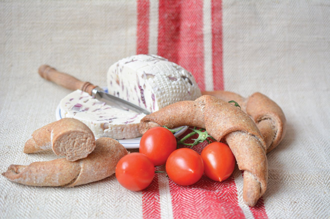 kifli, recept, kiőrlésű, reggeli