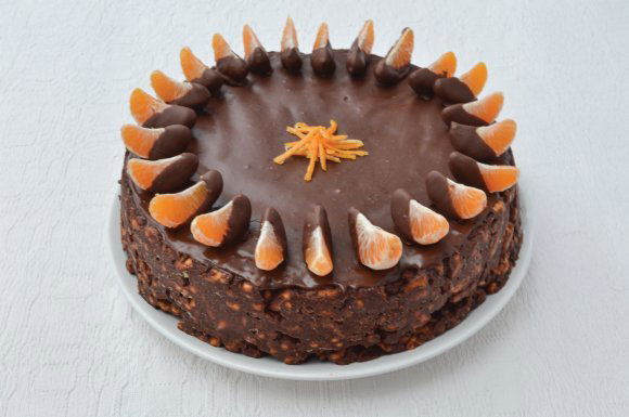 Csokoládés keksztorta