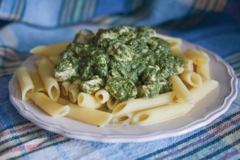 Spenótos-tejszínes csirkemell