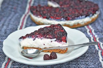 Szedres sütés nélküli sajttorta