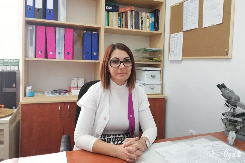 Hamar Hanga, a Csíkszeredai Megyei Sürgősségi Kórház Bőr- és Nemigyógyászati Osztályának bőrgyógyász szakorvosa •  Fotó: D. Balázs Ildikó