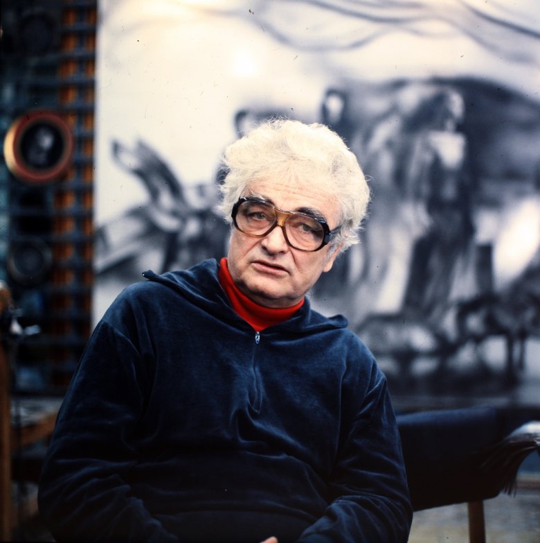 Szász Endre 1983-ban •  Fotó: Fortepan/Szalay Zoltán