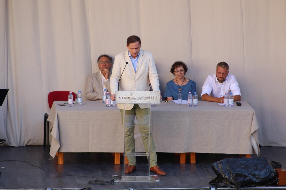 Gyarmati Zsolt a megnyitón 