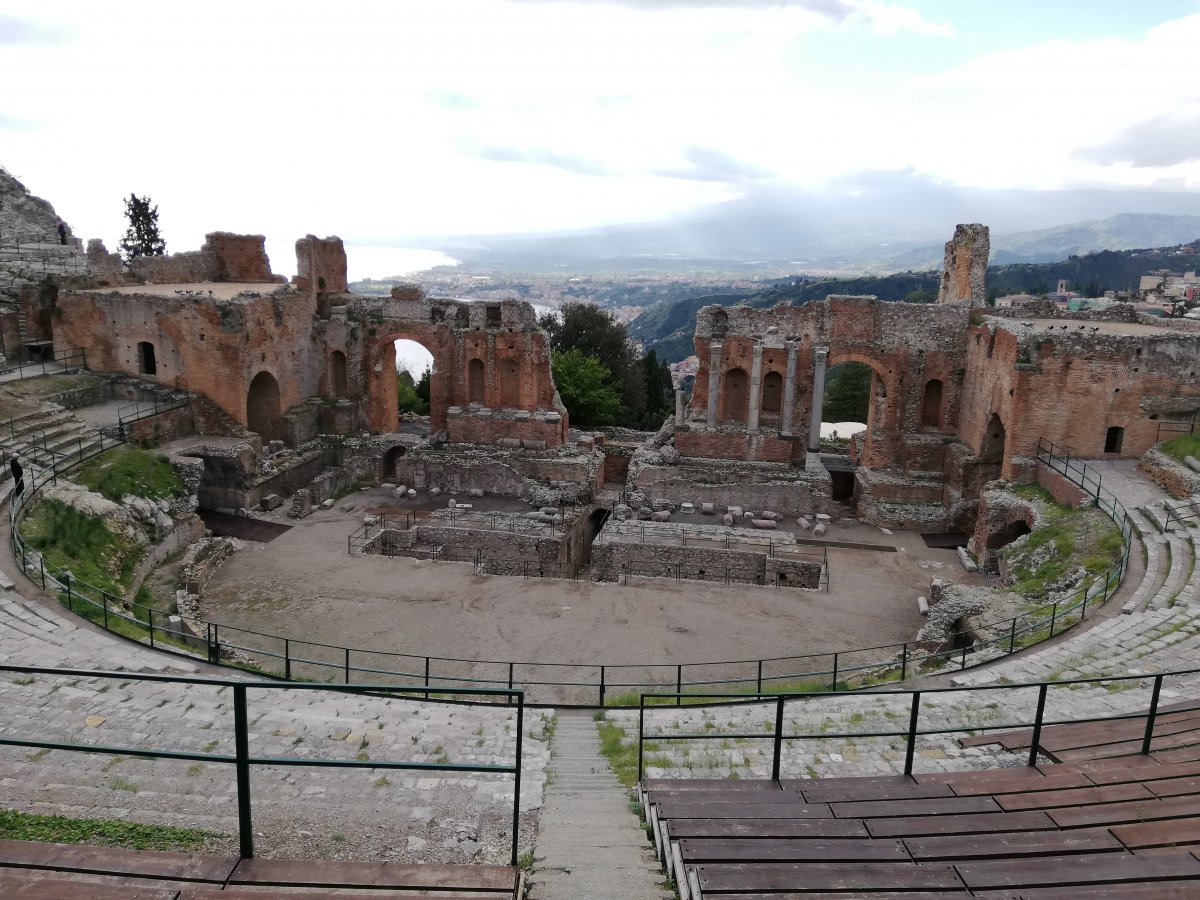 Taormina: az ógörög színház •  Fotó: Antal Erika