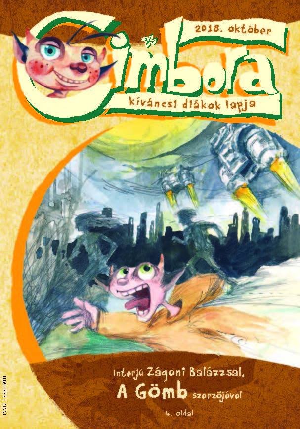 Az októberi szám címoldala, benne Zágoni Balázs-interjúval •  Fotó: Facebook/Cimbora