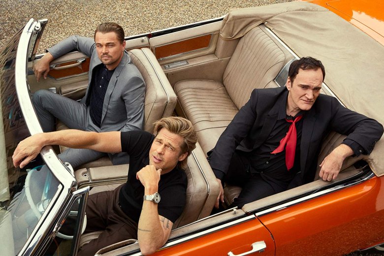 Brad Pitt, Leonardo di Caprio és Quentin Tarantino, a Volt egyszer egy... Hollywood című film főszereplői és rendezője •  Fotó: Forrás: Imdb.com/Sony Pictures