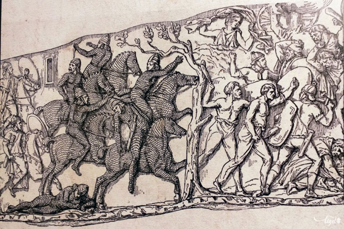 Roxolán vértesek Traianus diadaloszlopának domborművén •  Fotó: Katona Zoltán