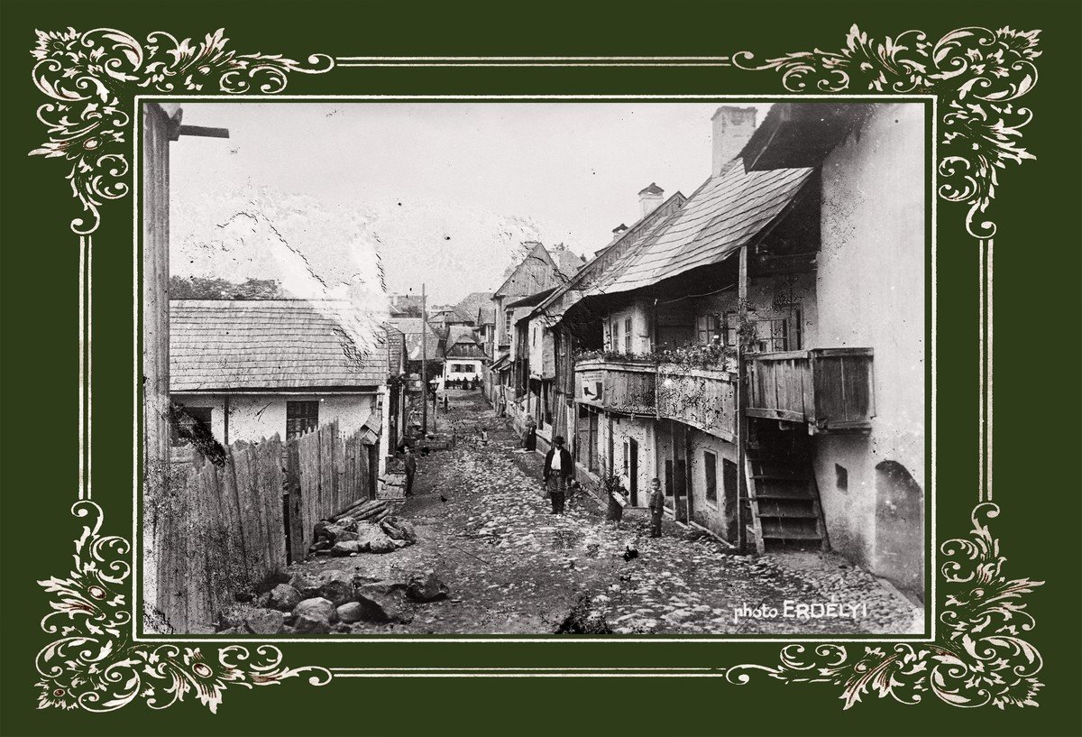 Székelyudvarhelyi utcarészlet 1908, Fortepan képarchívum •  Fotó: Forrás: Hargita Megyei Hagyományőrzési Forrásközpont