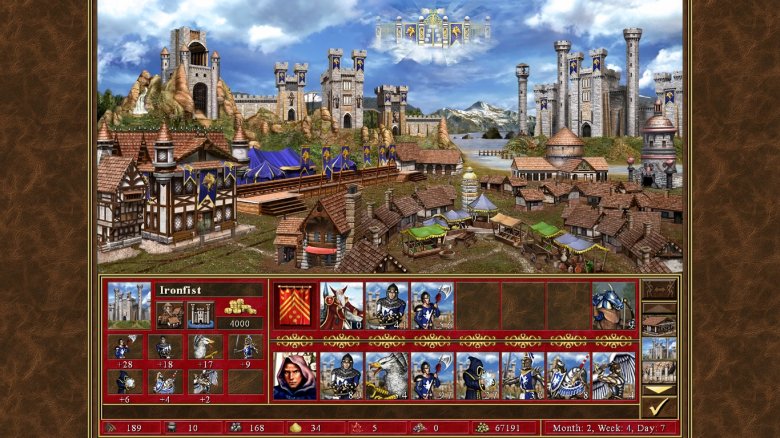 A Menedék, ahol az emberek, a griffek és az angyalok csoportosulnak •  Fotó: Képernyőfotó/Heroes of Might and Magic III