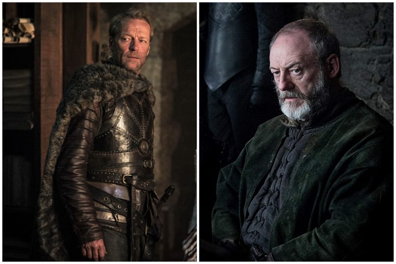 Jorah Mormont és Davos Seaworth. Hűséges tanácsadók, akik kiveszik a részüket a harcból •  Fotó: Liget-montázs/HBO