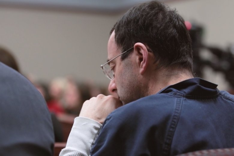 Nassar a bíróság előtt •  Fotó: Netflix