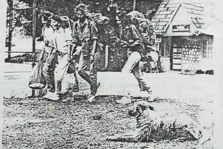 Megérkezés Homoródfürdőre – 1992 mérföldkő volt az erdélyi fesztiválozás történetében •  Fotó: Kép forrása: a homoródi tábor Campus lapja (1992)