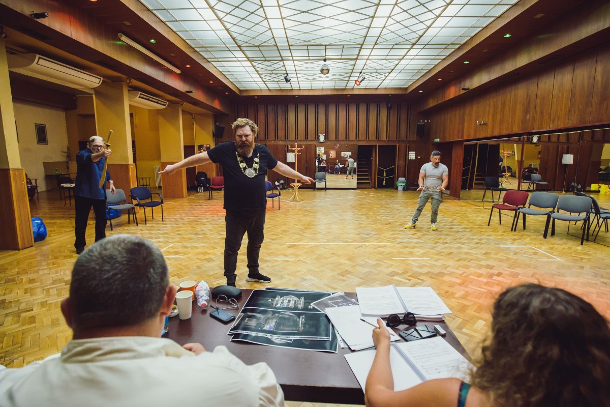 Pillanatkép az egyik próbáról •  Fotó: 4K Media Studio Hungary