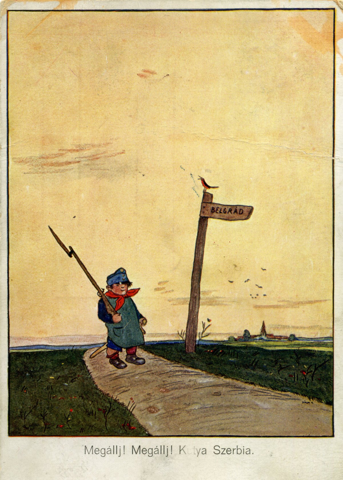 Képeslap 1914-ből •  Fotó: Molnár Attila gyűjteménye