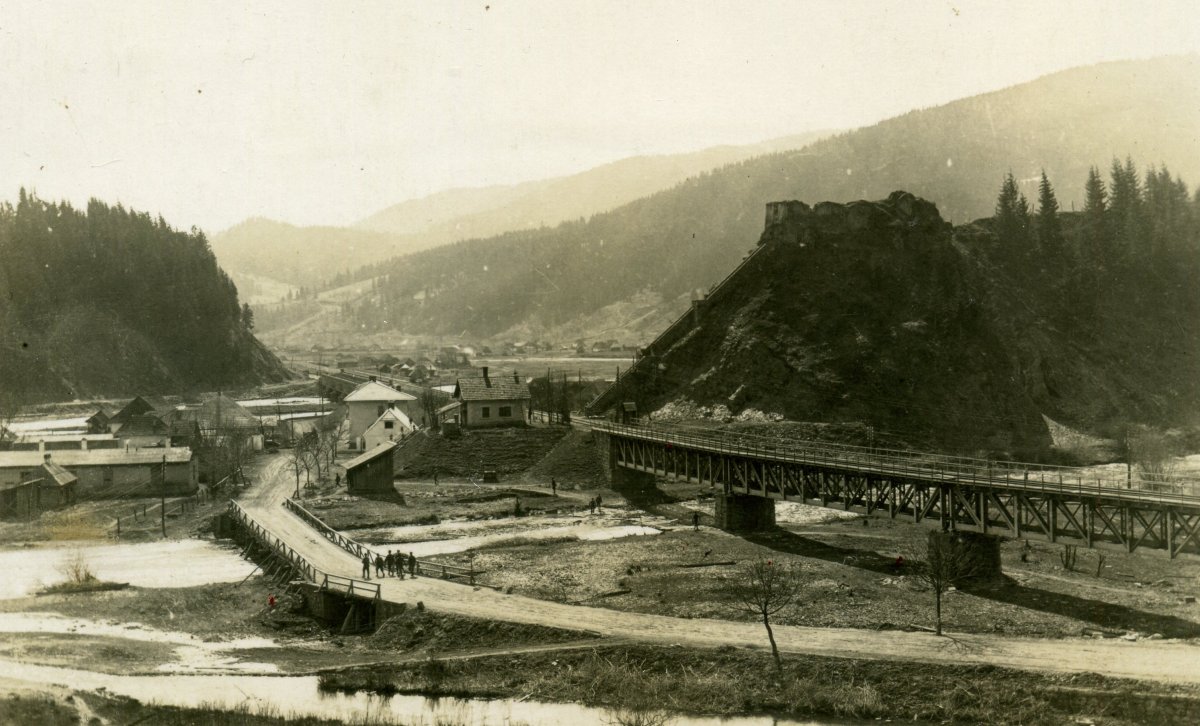 Gyimes, 1917 nyara, német katonai felvétel •  Fotó: Molnár Attila gyűjteménye