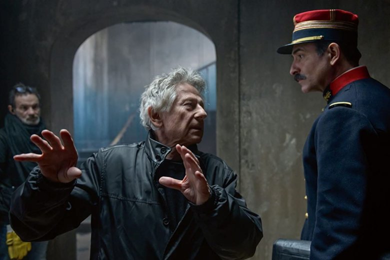 Roman Polanski a forgatáson instruálja a Georges Picquart alakító Jean Dujardin-t •  Fotó: Imdb.com
