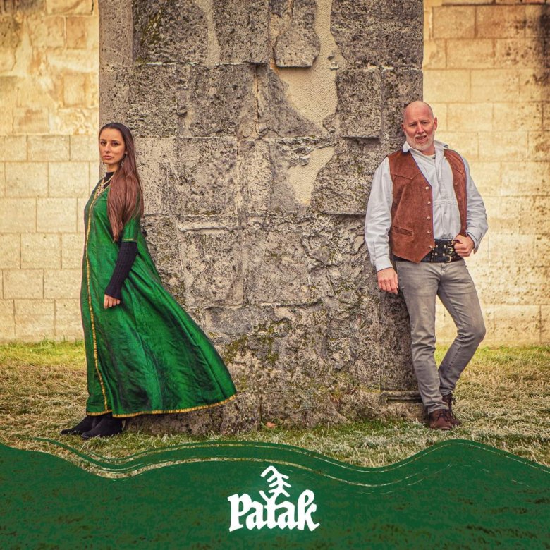 Ölvedi Gáborral a Patak zenekarban •  Fotó: Forrás: Fodor Réka archívuma