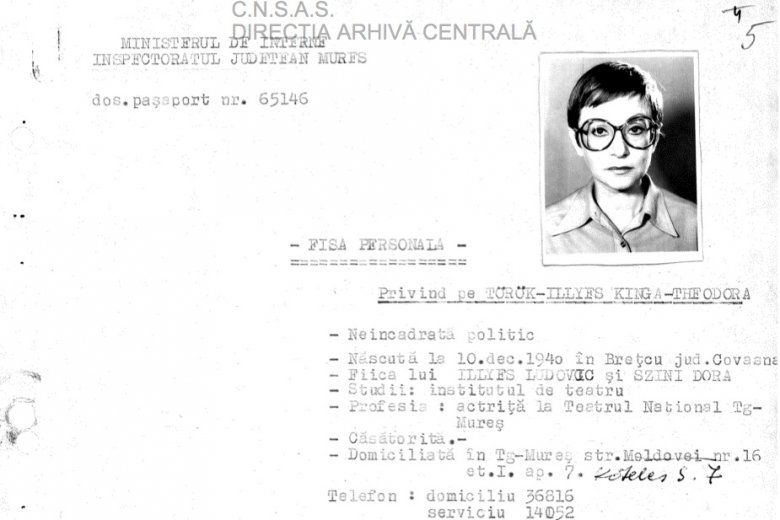 Részlet Ilyés Kinga egyik dossziéjából •  Fotó: Obiectivatheodora.blog.hu