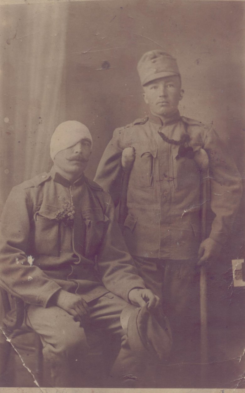 Kelemen József János és bajtársa 1916-ban •  Fotó: Forrás: Szabóné Hajdu Magdolna gyűjtése