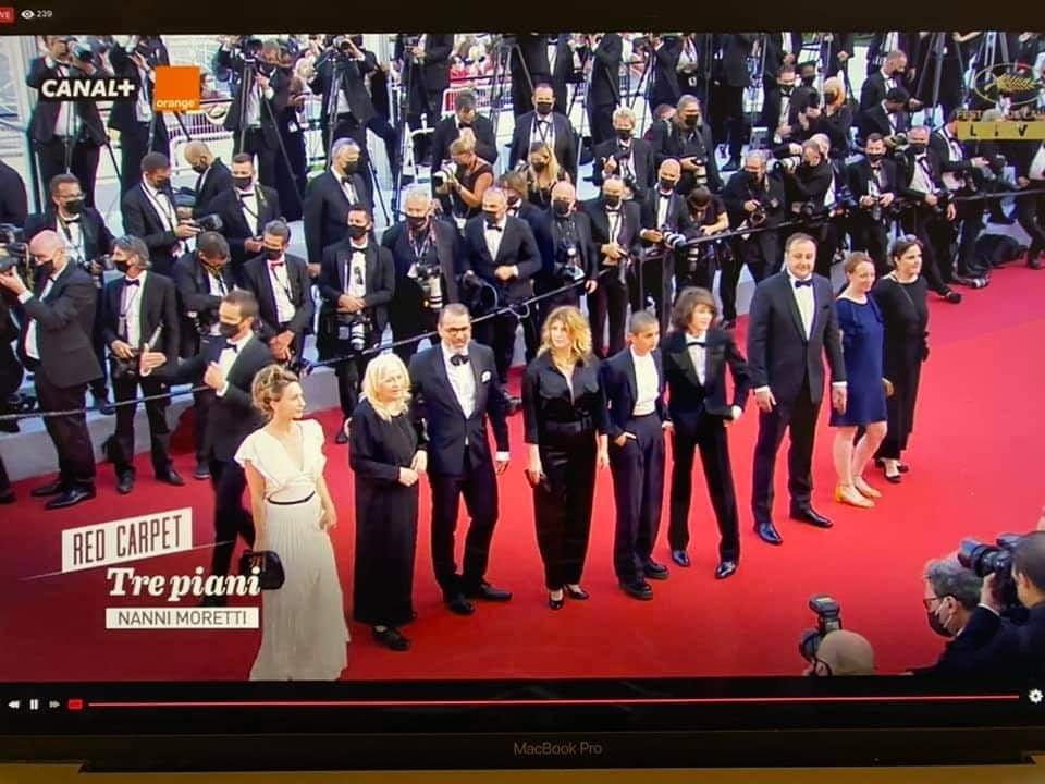 A stáb tagjai a fesztiválon. Jobbról a  harmadik Katona László •  Fotó: Forrás: Katona László személyes archívuma