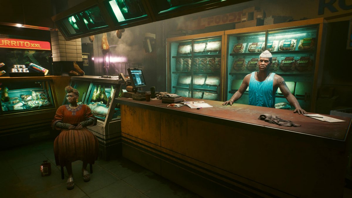 Csak egy üzlet belseje 2077 Amerikájából •  Fotó: Cyberpunk 2077/Képernyőfotó