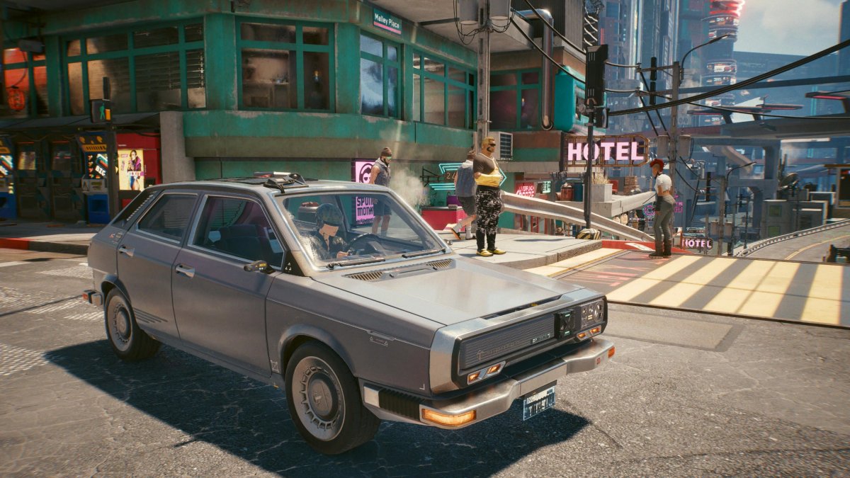 Még az utolsó tragacsok is futurisztikus dizájnnal állnak a rendelkezésünkre a játékban •  Fotó: Cyberpunk 2077/Képernyőfotó