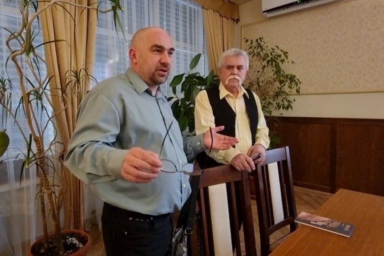 Farkas Wellmann Endre és Derzsi Pál. Több mint negyvenéves barátság fűzi össze őket •  Fotó: Birtalan Adrienn