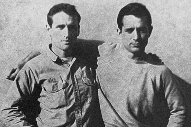 Neal Cassady és Jack Kerouac, tehát „Dean Moriarty” és „Paradicsom Sal” •  Fotó: Forrás: Wikipédia