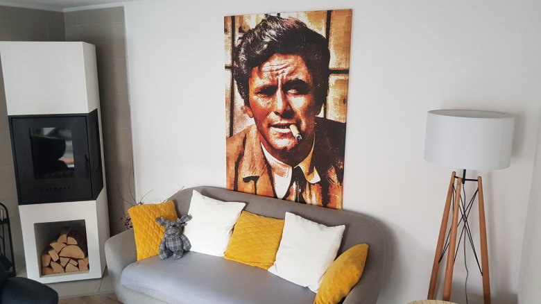 Columbo hadnagy egy székelyföldi ház nappalijában •  Fotó: Liget