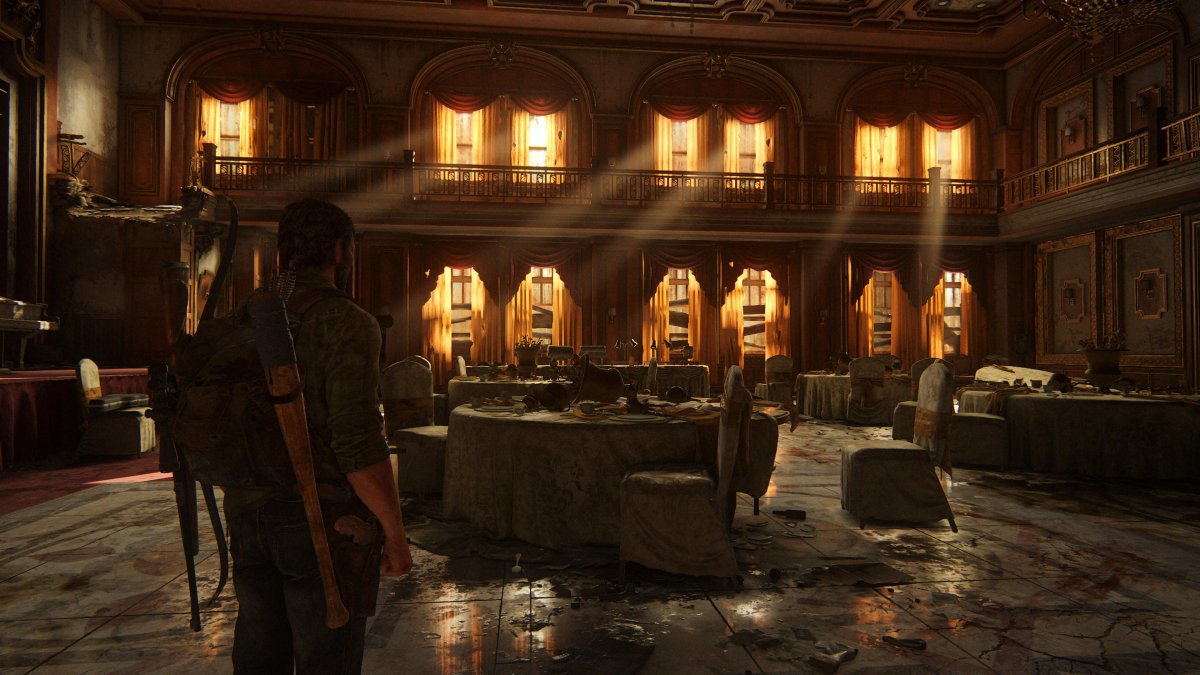 Minden maradt a helyén, csak épp húsz évi enyészet telepedett a tárgyakra •  Fotó: The Last of Us/Képernyőfotó