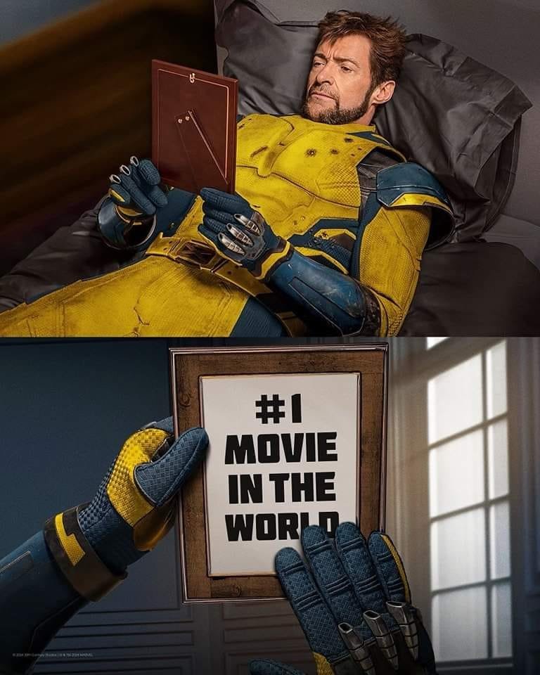 A közismert Wolverine-mém átdolgozásával reagált Hugh Jackman a várakozáson felüli nyitóhétvégi adatokra •  Fotó: Hugh Jackman