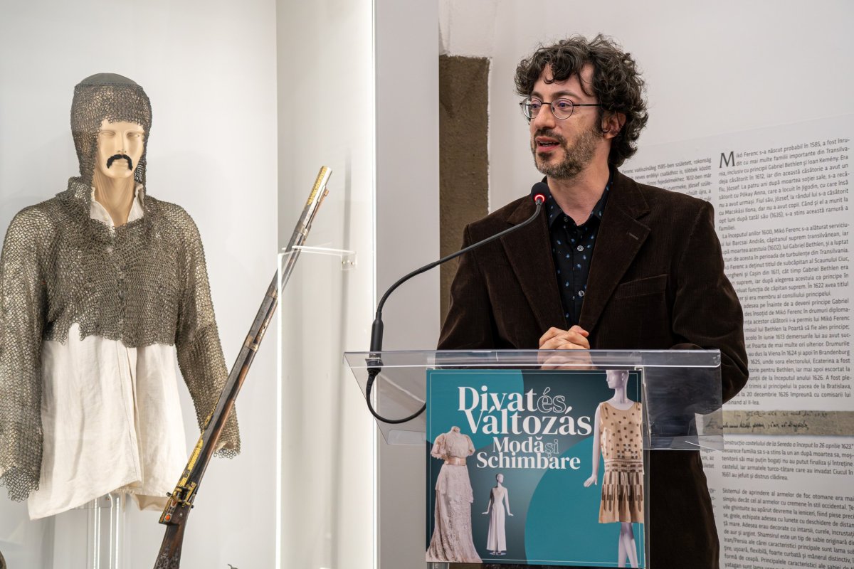 Csáki Tamás, a BTM Kiscelli Múzeum Újkori Várostörténeti Főosztályának vezetője •  Fotó: Gegő Imre / Csíki Székely Múzeum