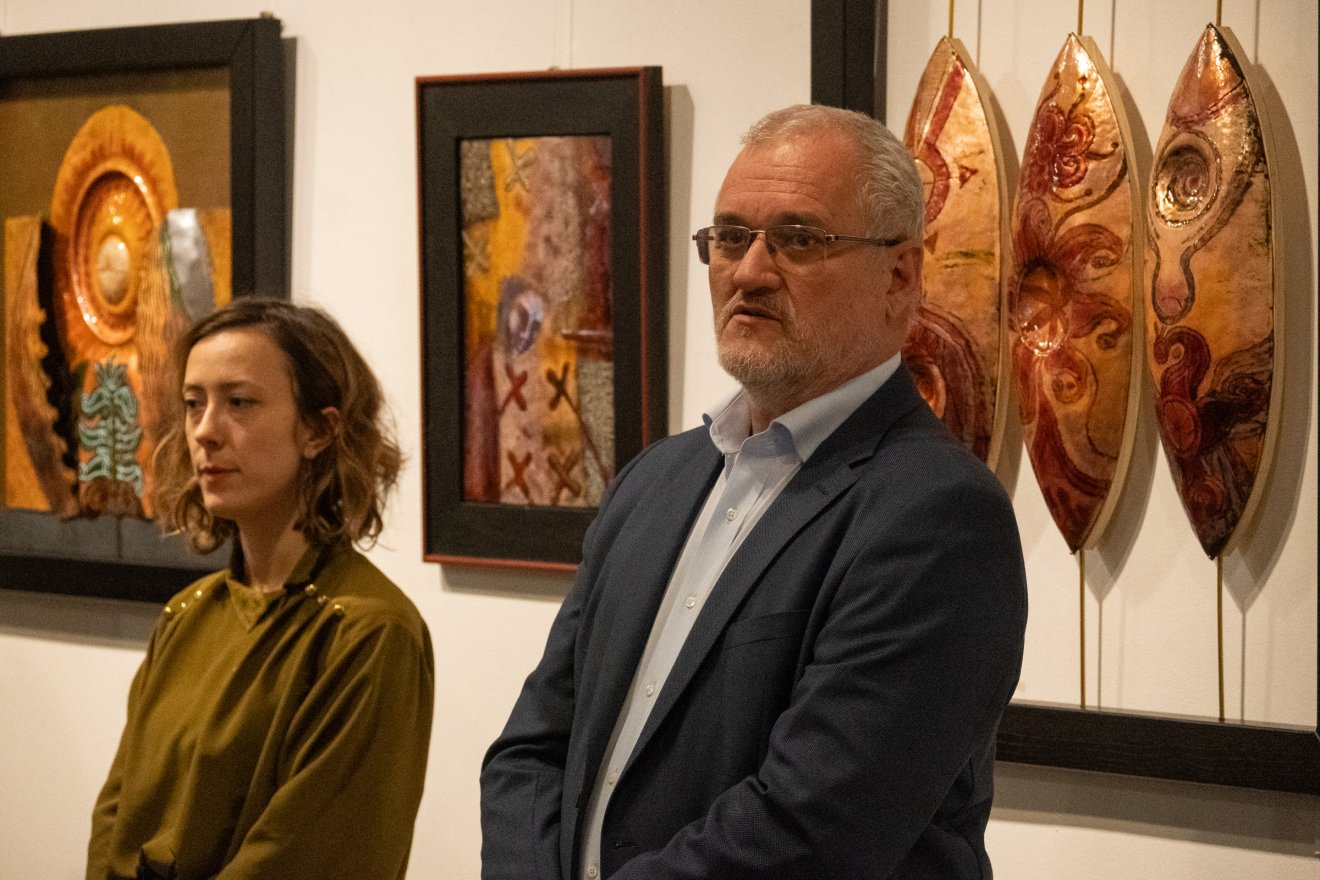 Elekes Gyula, tűzzománc, kiállítás, Quo vadis?