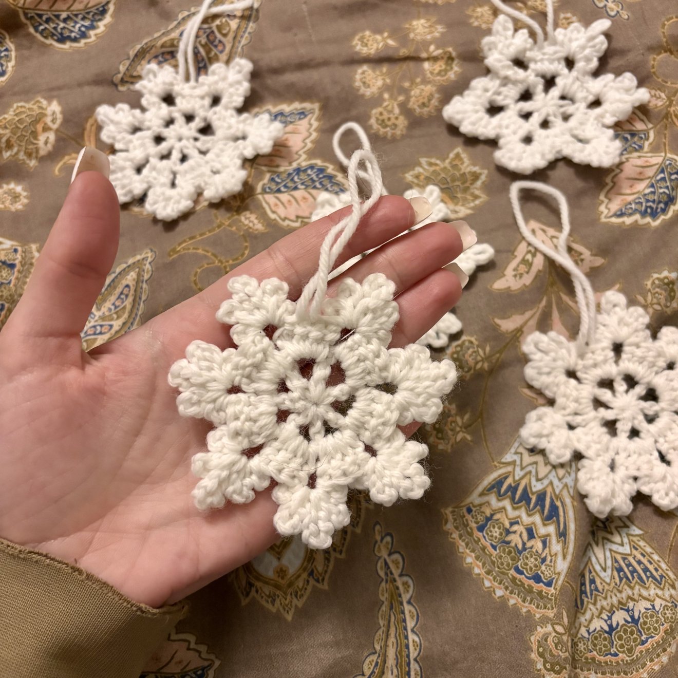 A hópehely idén horgoltan érkezett &bullet;  Fotó: Nagy Lilla